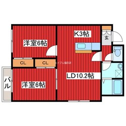 ル・シエル月寒東の物件間取画像